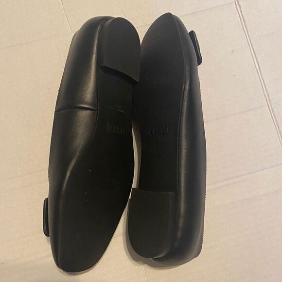 NYDJ Women’s Faiza Nappa Leather Black Metal Bit Slip On Shoes Size 6.5 SEE DESC - Picture 8 of 12